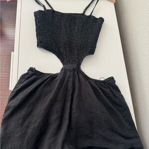 Black cutout romper